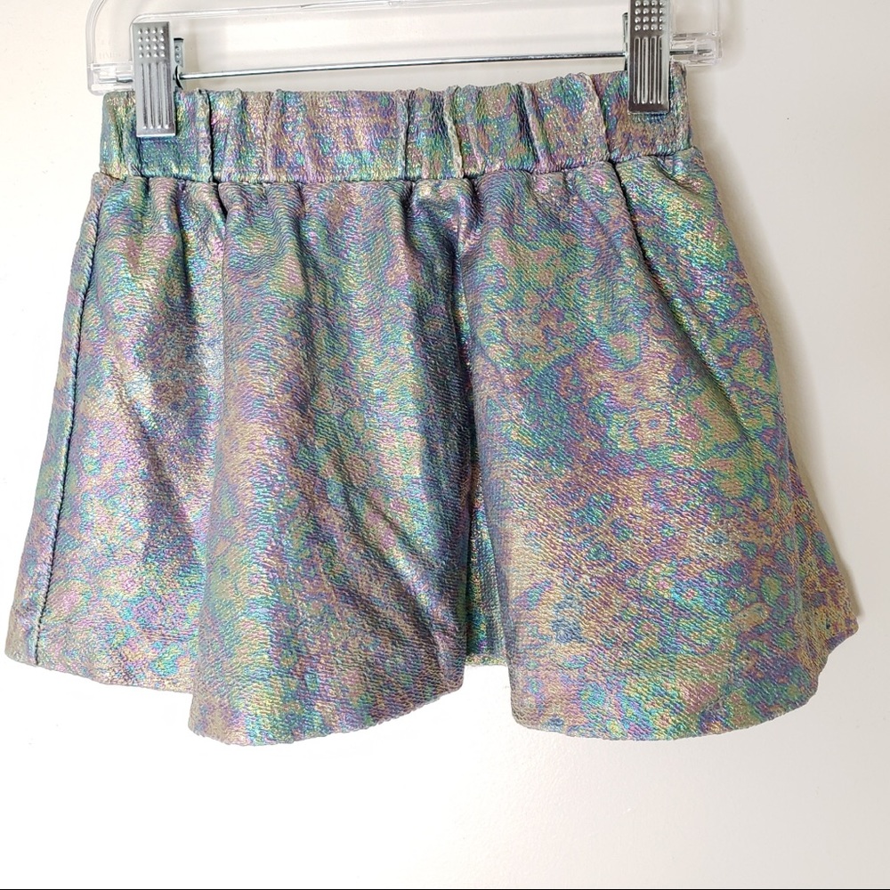 Zara girls size 5/6 metallic rainbow skirt